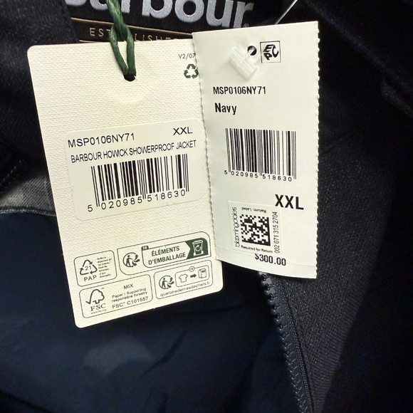 Barbour Howick Water Resistant Jacket , NEW WITH TAGS - Picture 8 of 9